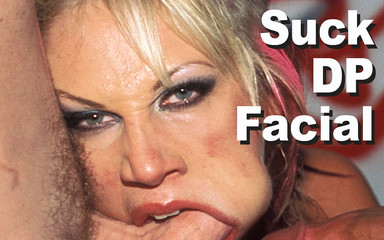 Ashley Moore & Dick Tracy & Kyle Stone Suck DP Facial