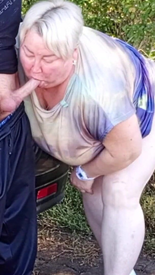 In a Public Park, I Fuck My Stepmom in Her Pussy Doggy Style, Then in Her Mouth and Cum Twice in a Minute