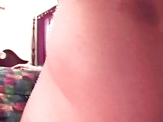 Brunette babe strips sensually then gets ass pounding and cream pie