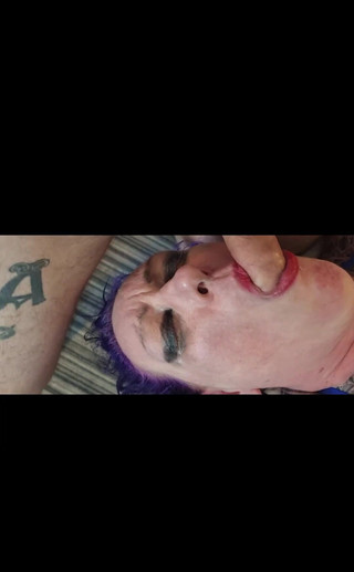 BBW Milf gives sloppy messy blowjob.