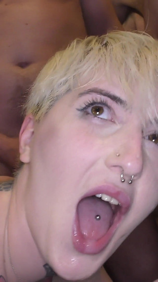 Curvy Tattooed Babe From the UK Want's All Dicks All Over Her
