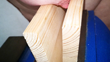 Nipple squeezing in a vice