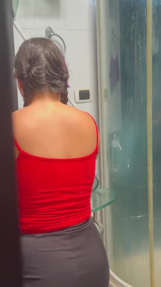 The Stepson Fucks the Ass of the Maid Hired by His Stepmother