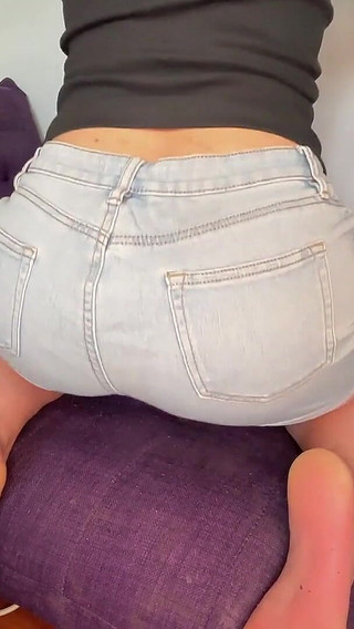 Big Fart on Purple Couch