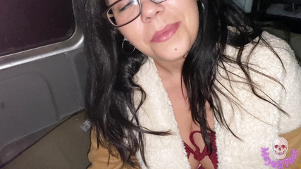 Spanish Girl Masturbates and Shows Her Tits in the Street