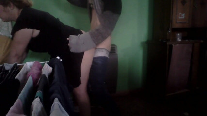 We Have Sex in the Kitchen Beside the Stove