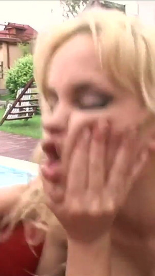 Britney and Caty Campbell suck and fuck cock in one fuck and three