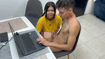 I Fuck My Beautiful Latina Stepsister While I'm in Virtual Religion Classes.