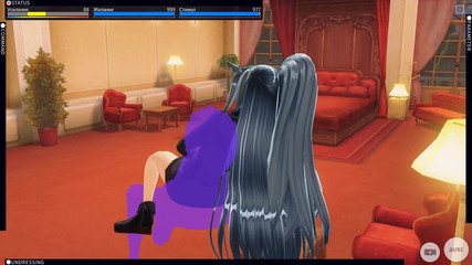 3D Hentai Redhead Rides a Dildo