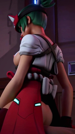 Beauty Waitress Threesome - 3D Animation