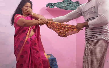 Stepaunty Was Bending Down and Reading Something and I Was Playing with Her Panties Behind Her and She Saw That I Had Sex with Her