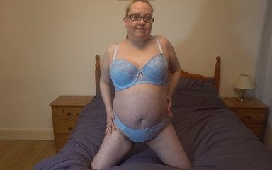 Masturbating in matching underwear