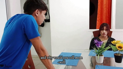 My Horny Stepsister Gives Me a Good Blowjob in Exchange for Keeping a Secret - Porn in Spanish