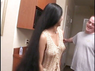 Indian big ass and hairy cunt bitch gets two big dicks