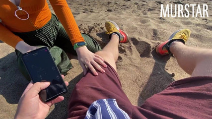 The Bitch Was Excited by an Interactive Toy and Sucked on the Beach Murstar