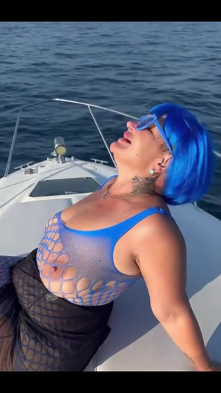 A Model in Character on a Yacht