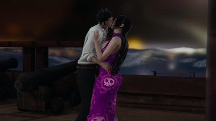 One Piece Boa Hancock X Mihawk