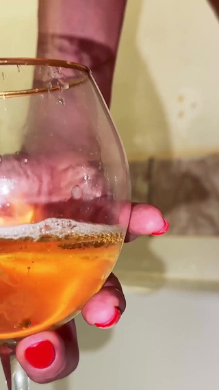 Sperm Drain #4. French MILF Makes a Sexy Aphrodisiac Cut of Your Cum and Her Squirt. Dirty Fetish