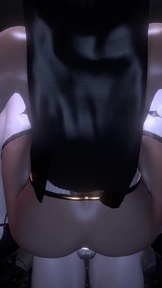 Naughty Nun Riding on Top a Dildo Cowgirl