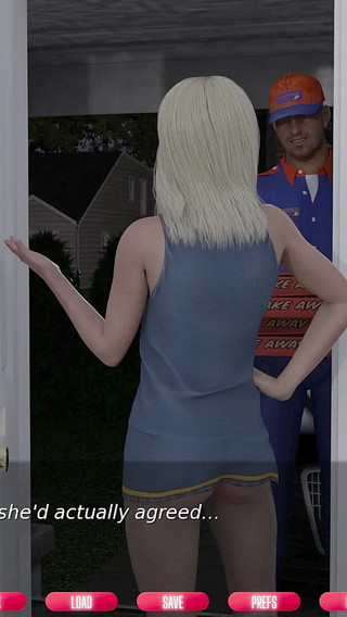 Naughty Neighbours - V0.57 - Libby Showed Her Boobs to the Delivery Guy to Get the Pizzas for Free