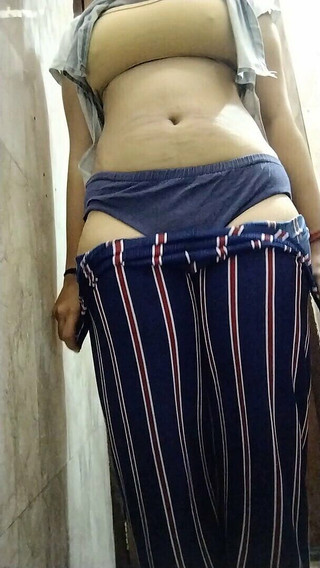 When Stepsister at Home Bathroom