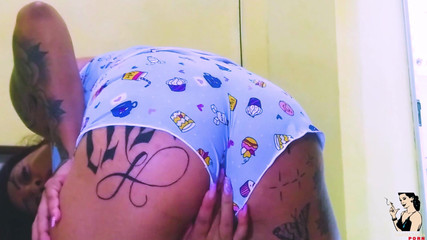 Fanclub - Paty Angel the tattooed redhead in the solo show with a lot of orgasm