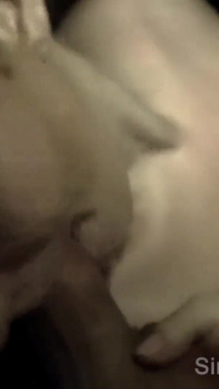 Lila at the glory hole