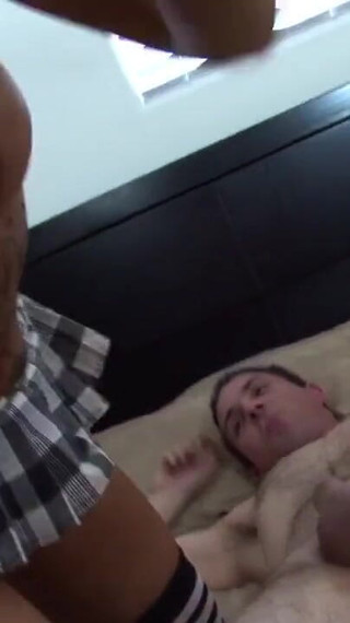 Tattooed babe in stockings is very wild and she can't wait to feel cock inside