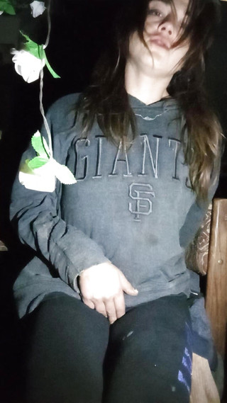 Cute Brunette Teen Rubbing Her Clit