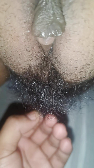 House Servent Come to My Room and Play with My Hairy Pussy and Fucking Me