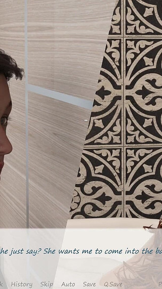 My Stepbrother's Wife #33 While Sharing the Bathroom with John, Jennifer Masturbated