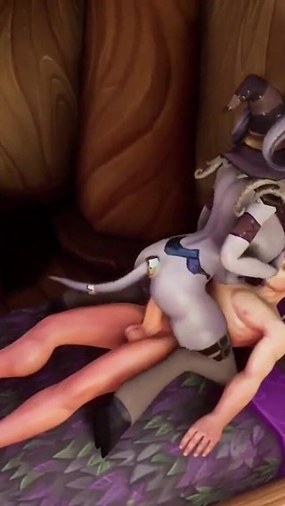 Draenei Witch Fucks Strapping Elf Dude - Warcraft Porn Parody