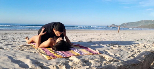 Caught Couple on the Beach