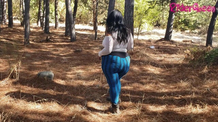 Stepmother with a Fat Ass Walks with Tight Calypso Pants Sensually 3