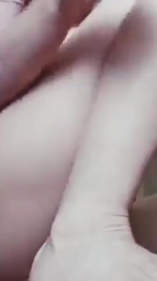 My pink pussy over dildo