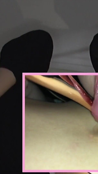 Maina Miura Moans on the Exam Bed as Mirai Domoto Stretches Her Outie Navel Wide and Licks Deep-until Her Lace Panties Twitch