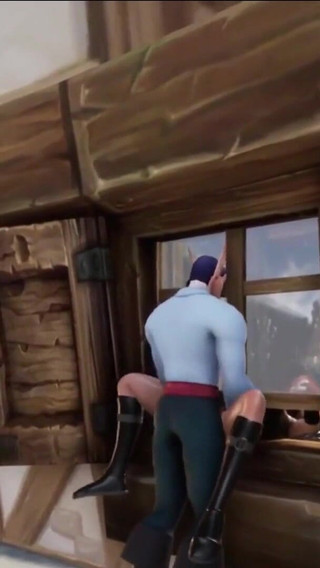 Elf thieve stuck on a window: Warcraft parody