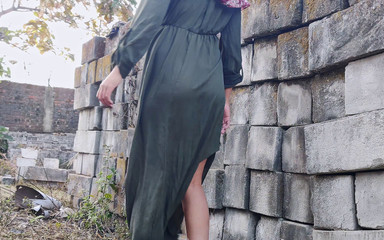 Horny Indonesian Wife Fucked Outdoors.