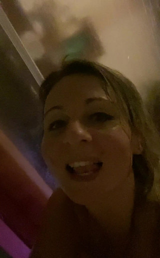 The water is very hot in the shower