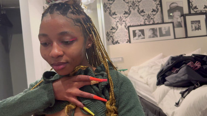 Small Petite Ebony Is Short on Her Rent