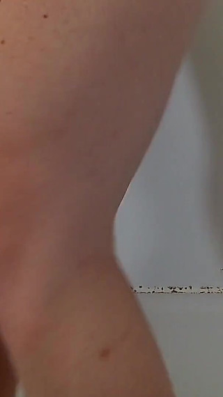 Cumshot and Golden Shower Panty Wetting Piss Play in the Tub!