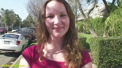 Curvy teen first time bang van fucked