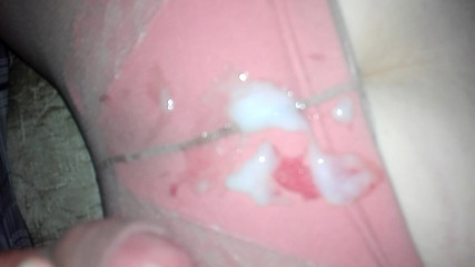 Cum on Her Pantyhosed and Panty Ass Then on Her Bare Feet