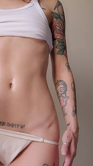Creamy Belly & Bellybutton Tease