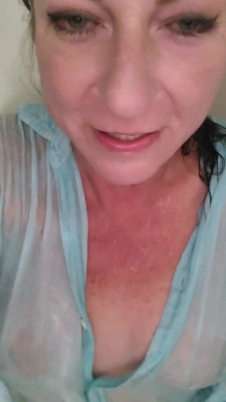 Lonely American MILF Needs a Hot Shower and Masturbation Session