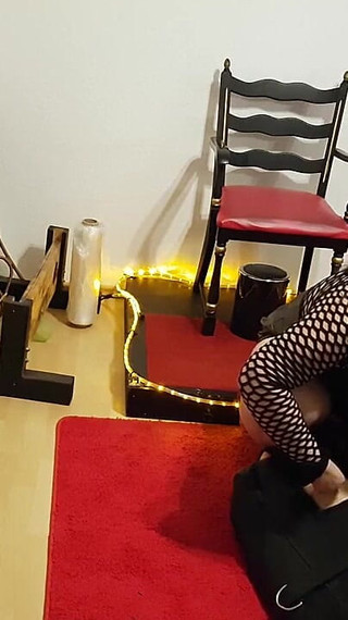 The Slave in the Leather Bondage Sack Part 2