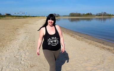 Private Outdoor Slut Sucks Stranger's Cocks in This Nice Weather I Wanted to Go Swimming at the Lake but Suddenly Speaks