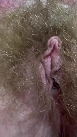 Hairy Pussy and Cigar Closeup
