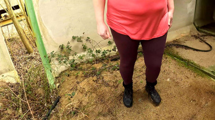 Loud Tit Slapping at Construction Site