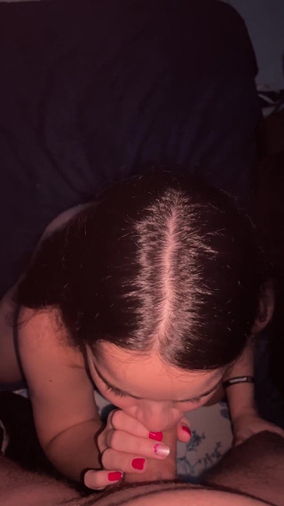 Lunah Blanc Deepthroats Ragnar Blanc’s Big Cock in POV with Red Panties and Reverse Cowgirl